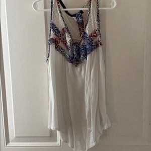 Embroidered tank top